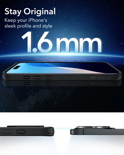 ESR Classic Hybrid Apple iPhone 16 Pro Hoesje MagSafe Frosted Zwart afbeelding 8
