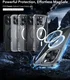 ESR Classic Hybrid Apple iPhone 16 Pro Hoesje MagSafe Frosted Zwart afbeelding 9