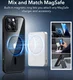 ESR Classic Hybrid Apple iPhone 16 Pro Max Hoesje MagSafe Transparant Zwart afbeelding 4