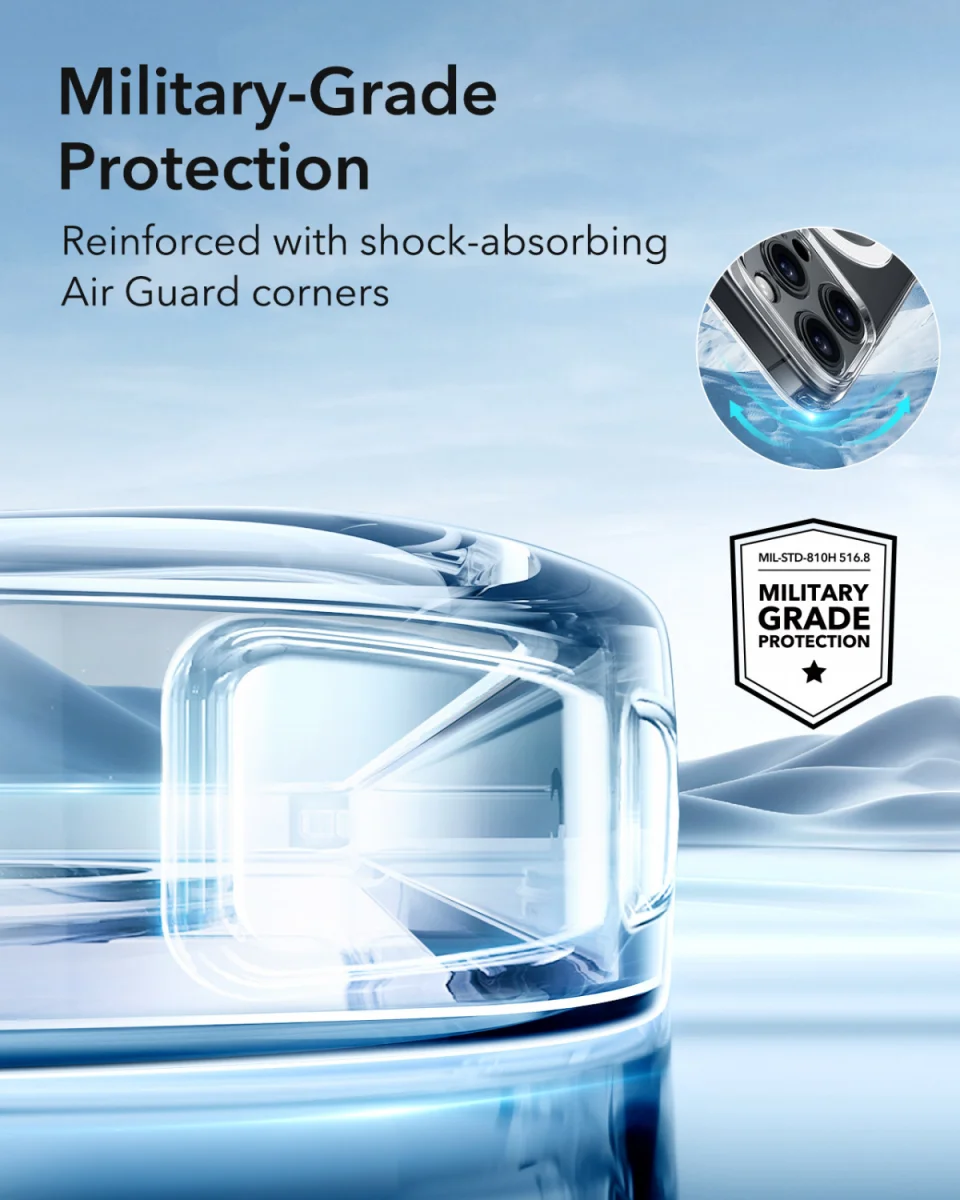 ESR Zero Clear HaloLock Apple iPhone 16 Pro Hoesje MagSafe Transparant afbeelding 4