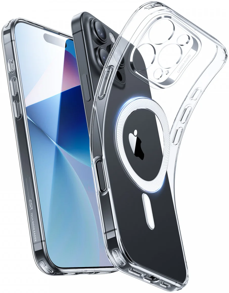 ESR Zero Clear HaloLock Apple iPhone 16 Pro Max Hoesje MagSafe Transparant afbeelding 1