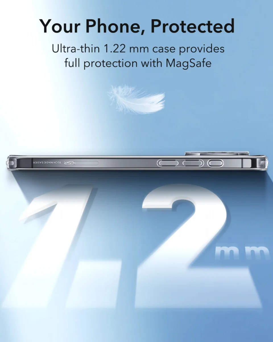 ESR Zero Clear HaloLock Apple iPhone 16 Pro Max Hoesje MagSafe Transparant afbeelding 7