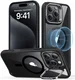 ESR Classic Hybrid MagSafe iPhone 16 Pro Max Hoesje met Stand Transparant Zwart