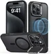 ESR Classic Hybrid MagSafe iPhone 16 Pro Max Hoesje met Stand Frosted Zwart