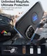ESR Cyber Armor Apple iPhone 16 Hoesje MagSafe met Stand Zwart afbeelding 2