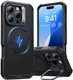 ESR Cyber Armor Apple iPhone 16 Pro Hoesje MagSafe met Stand Zwart afbeelding 1
