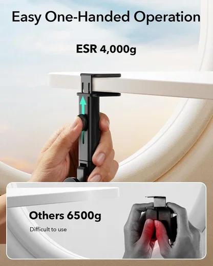 ESR HaloLock Magnetische MagSafe Telefoonhouder Vliegtuig / Trein / Koffer Zwart afbeelding 7