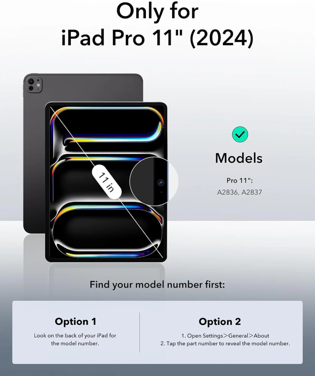 ESR Rebound Hybrid 360 iPad Pro 11 (2024/2025) Hoes Book Case Wit afbeelding 10
