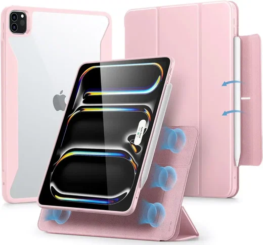 ESR Rebound Hybrid 360 iPad Pro 11 (2024/2025) Hoes Book Case Roze afbeelding 1