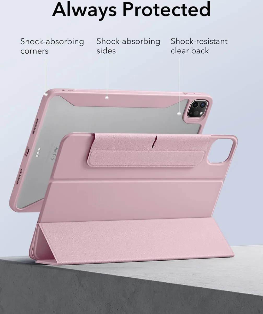 ESR Rebound Hybrid 360 iPad Pro 11 (2024/2025) Hoes Book Case Roze afbeelding 7