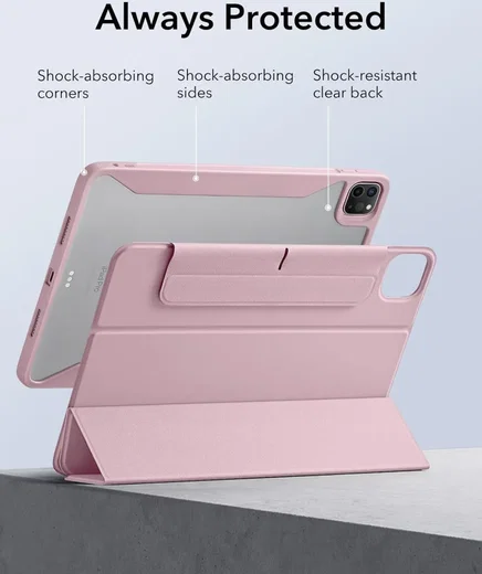 ESR Rebound Hybrid 360 iPad Pro 11 (2024/2025) Hoes Book Case Roze afbeelding 7