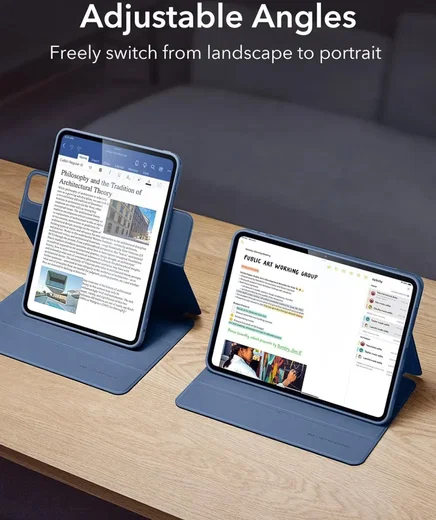 ESR Rebound Hybrid 360 Apple iPad Pro 13 (2024/2025) Hoes Book Case Blauw afbeelding 5