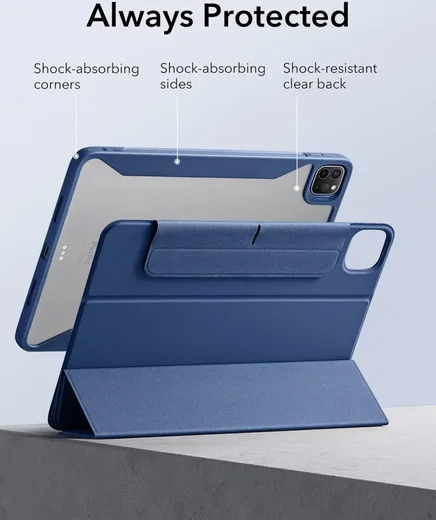 ESR Rebound Hybrid 360 Apple iPad Pro 13 (2024/2025) Hoes Book Case Blauw afbeelding 7