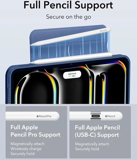 ESR Rebound Hybrid 360 Apple iPad Pro 13 (2024/2025) Hoes Book Case Blauw afbeelding 8