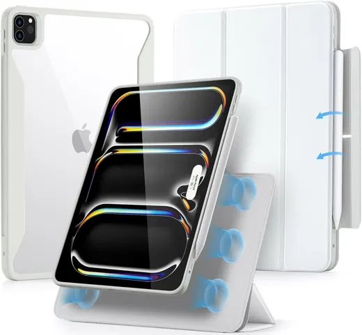 ESR Rebound Hybrid 360 Apple iPad Pro 13 (2024/2025) Hoes Book Case Wit afbeelding 1