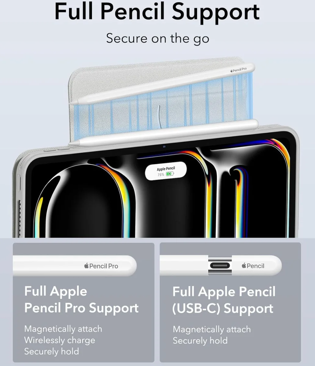 ESR Rebound Hybrid 360 Apple iPad Pro 13 (2024/2025) Hoes Book Case Wit afbeelding 8