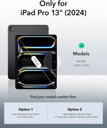 ESR Rebound Hybrid 360 Apple iPad Pro 13 (2024/2025) Hoes Book Case Wit afbeelding 10