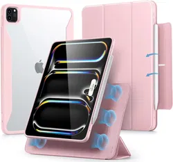 ESR Rebound Hybrid 360 Apple iPad Pro 13 (2024/2025) Hoes Book Case Roze afbeelding