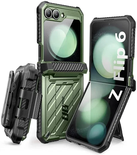 SUPCASE UB Pro Samsung Galaxy Z Flip 6 Hoesje Full Protect Kickstand Groen afbeelding 1