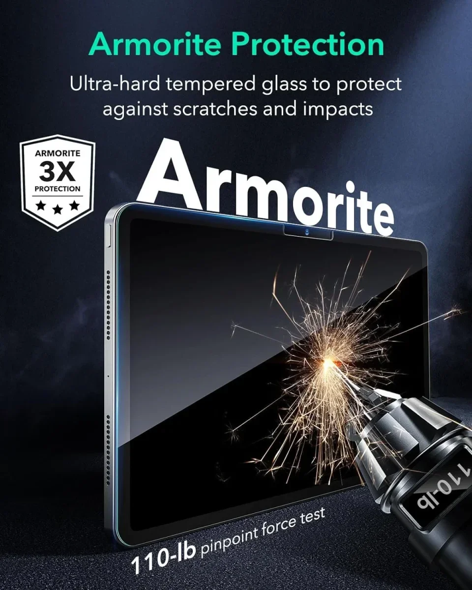 ESR Armorite Apple iPad Air 13 (24/25/26) Screen Protector (2-Pack) afbeelding 9