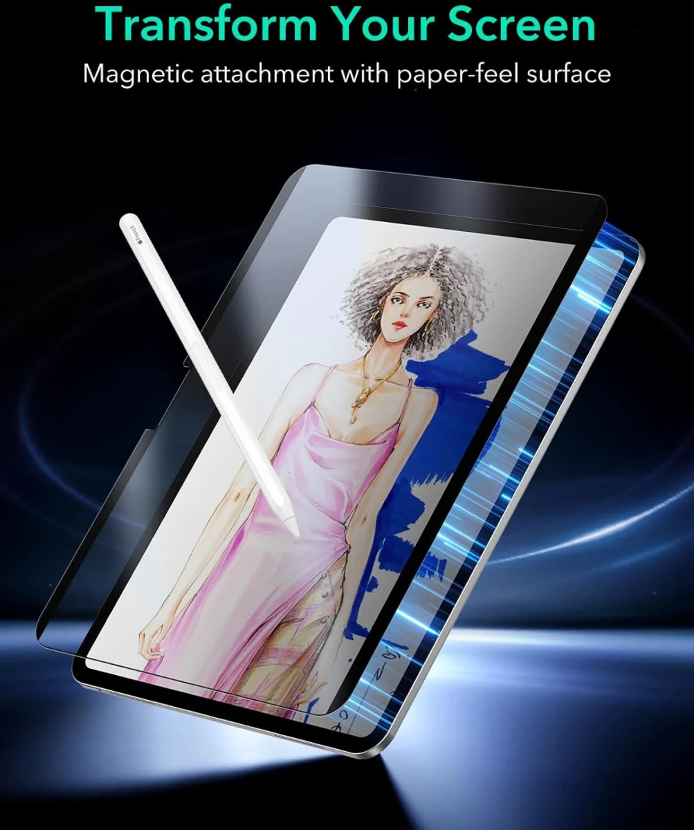 ESR Paper Feel Magnetic Apple iPad Air 11 (24/25/26) Screen Protector afbeelding 3