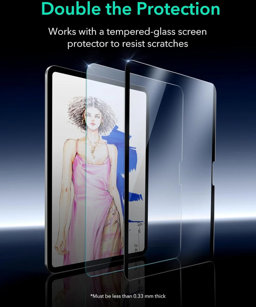 ESR Paper Feel Magnetic Apple iPad Air 11 (24/25/26) Screen Protector afbeelding 6