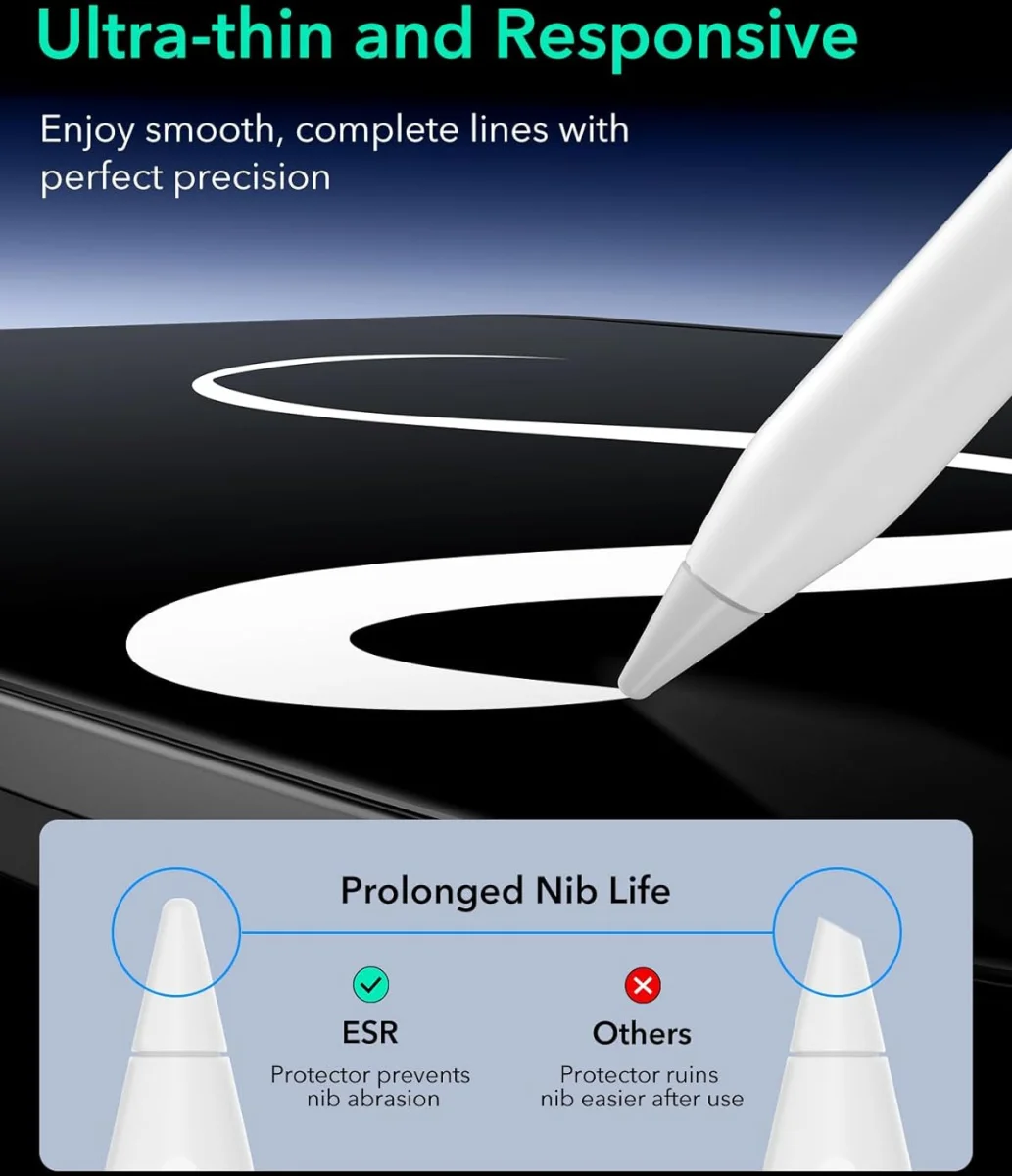 ESR Paper Feel Magnetic Apple iPad Air 11 (24/25/26) Screen Protector afbeelding 7