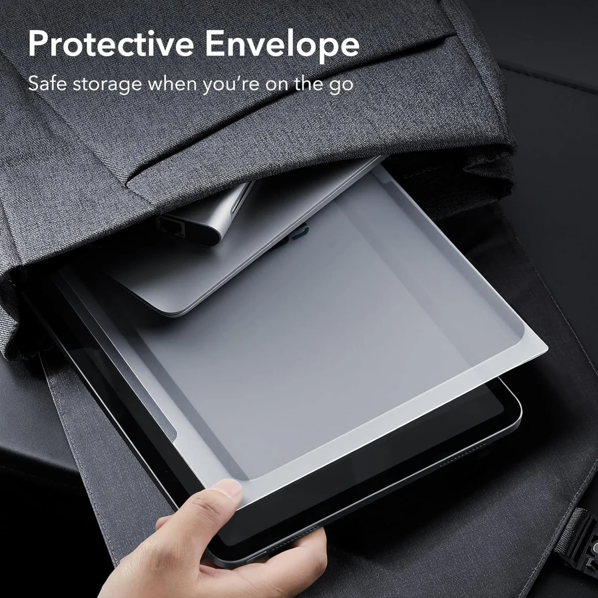 ESR Paper Feel Magnetic Privacy iPad Air 11 (24/25/26) Screen Protector afbeelding 5