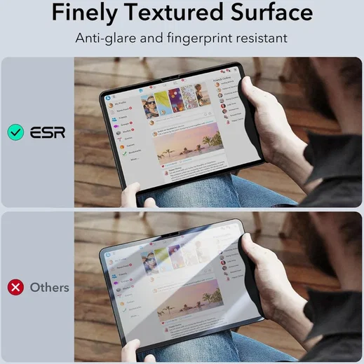 ESR Paper Feel Magnetic Privacy iPad Air 11 (24/25/26) Screen Protector afbeelding 6