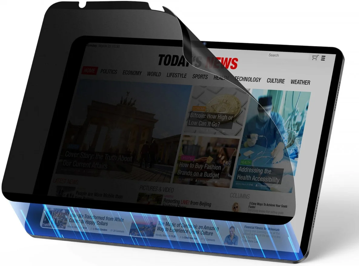 ESR Paper Feel Magnetic Privacy iPad Air 13 (24/25) Screen Protector afbeelding 1