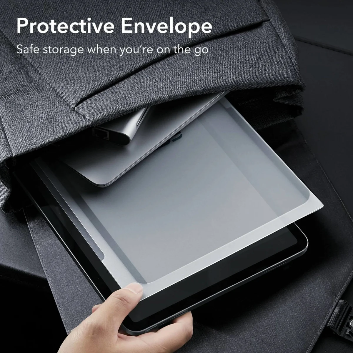 ESR Paper Feel Magnetic Privacy iPad Air 13 (24/25) Screen Protector afbeelding 9