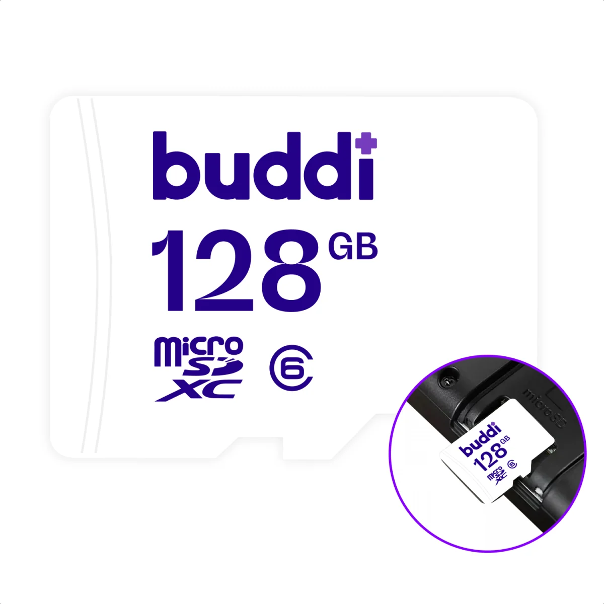 Buddi MicroSDXC Nintendo Switch Geheugenkaart 128GB afbeelding 1