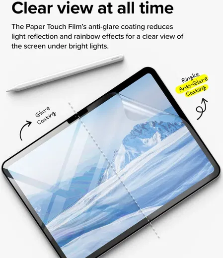 Ringke Apple iPad Air 11 (24/25) Paper Touch Soft Sceen Protector (2-Pack) afbeelding 4