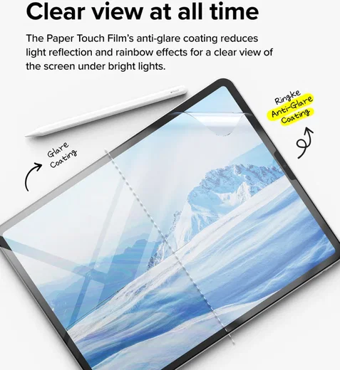 Ringke Apple iPad Air 13 (24/25/26) Paper Touch Hard Sceen Protector (2-Pack) afbeelding 4