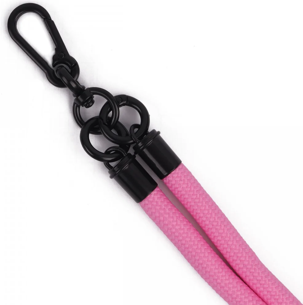 HappyCase Rhodos Stevig en Universeel Telefoonkoord / Polsbandje (30CM) Roze afbeelding 14