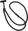 HappyCase Rhodos Stevig en Universeel Telefoonkoord / Telefoontouw (120CM) Zwart
