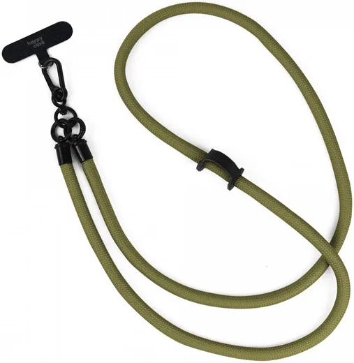 HappyCase Rhodos Stevig en Universeel Telefoonkoord / Telefoontouw (120CM) Groen afbeelding 1