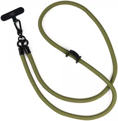 HappyCase Rhodos Stevig en Universeel Telefoonkoord / Telefoontouw (120CM) Groen afbeelding