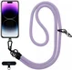HappyCase Rhodos Stevig en Universeel Telefoonkoord / Telefoontouw (120CM) Paars afbeelding 9