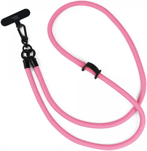 HappyCase Rhodos Stevig en Universeel Telefoonkoord / Telefoontouw (120CM) Roze afbeelding 1