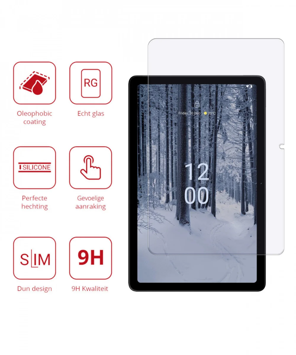 Rosso Nokia T21 9H Tempered Glass Screen Protector afbeelding 2