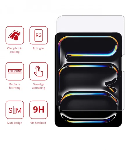Rosso iPad Pro 11 (2024/2025) 9H Tempered Glass Screen Protector afbeelding 2