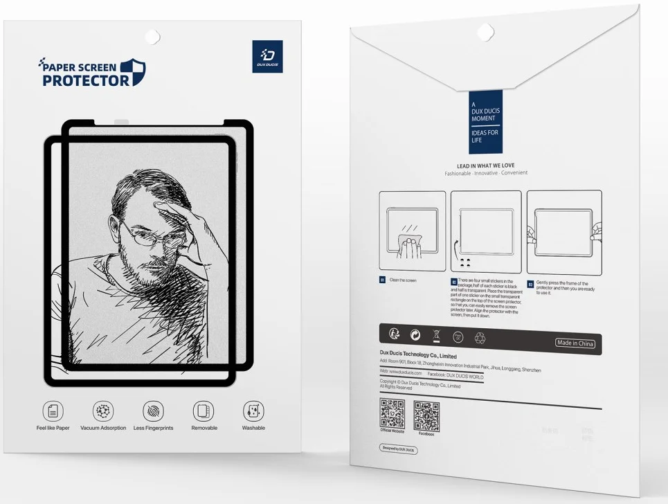 Dux Ducis Naad Apple iPad Air (24/25) Screen Protector Papier Gevoel afbeelding 10