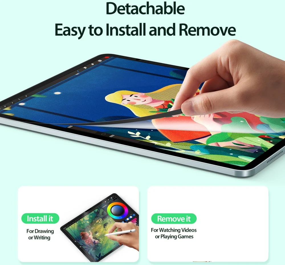 Dux Ducis Naad Paperlike Apple iPad Air 13 (24/25/26) Screenprotector afbeelding 7
