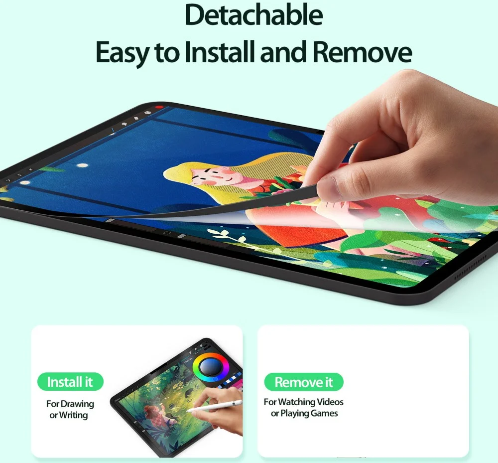 Dux Ducis Naad Paperlike iPad Pro 11 (2024/2025) Screen Protector afbeelding 8