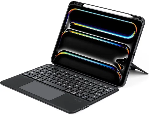 Dux Ducis iPad Pro 11 (2024/2025) Hoes Bluetooth Toetsenbord Zwart afbeelding 2