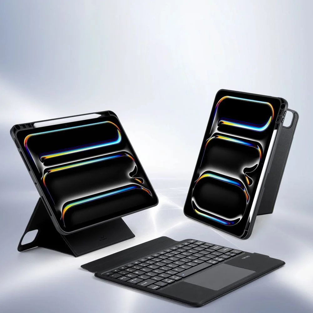 Dux Ducis iPad Pro 11 (2024/2025) Hoes Bluetooth Toetsenbord Zwart afbeelding 6