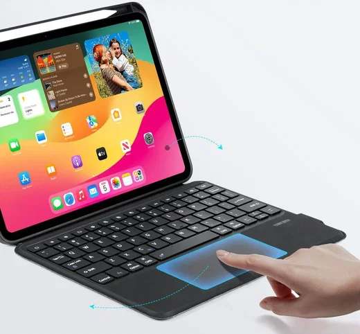 Dux Ducis iPad Pro 11 (2024/2025) Hoes Bluetooth Toetsenbord Zwart afbeelding 9