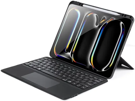 Dux Ducis iPad Pro 13 (2024/2025) Hoes Bluetooth Toetsenbord Zwart afbeelding 2