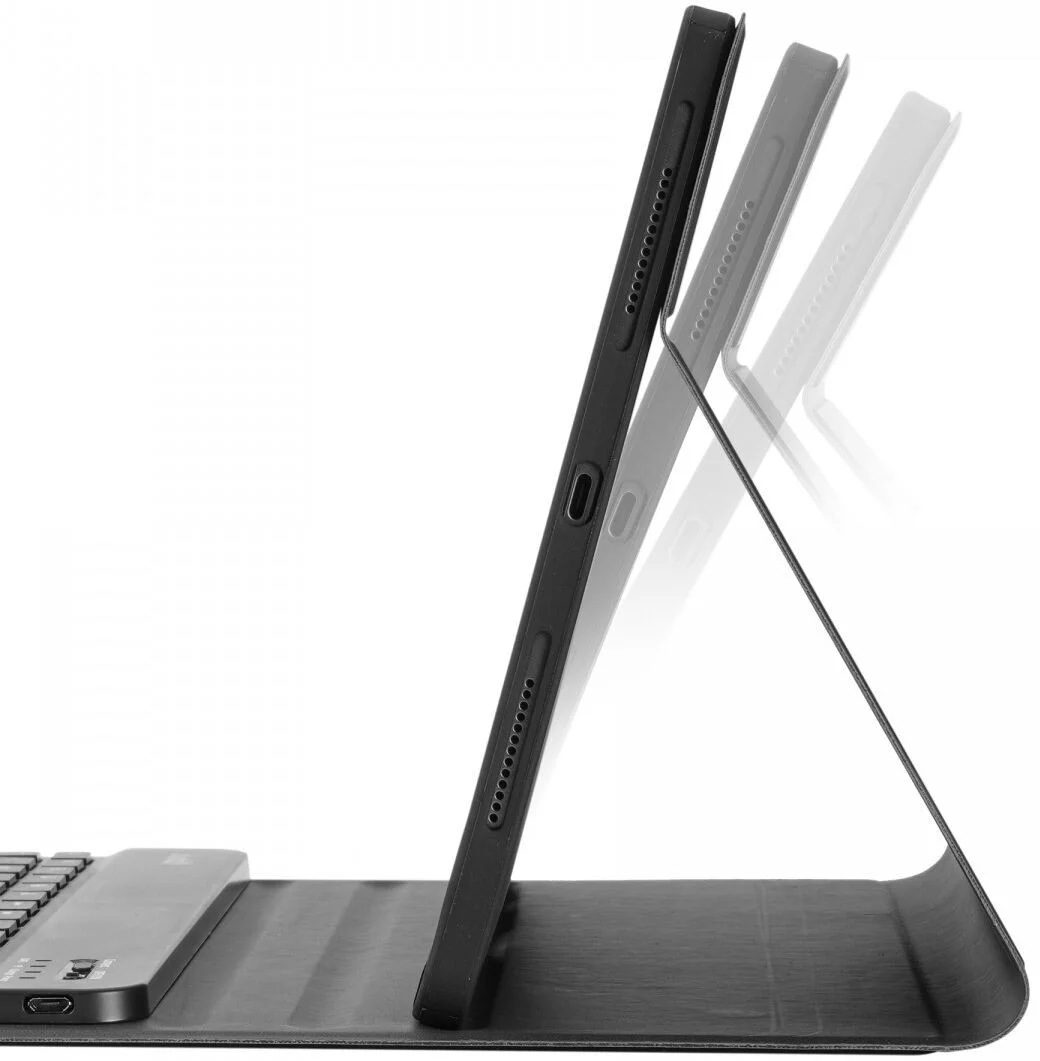 Buddi Zuna iPad Air 11 (24/25/26) Hoes met QWERTY Toetsenbord Book Case Zwart afbeelding 7